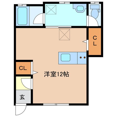 南日永駅 徒歩14分 1階の物件間取画像